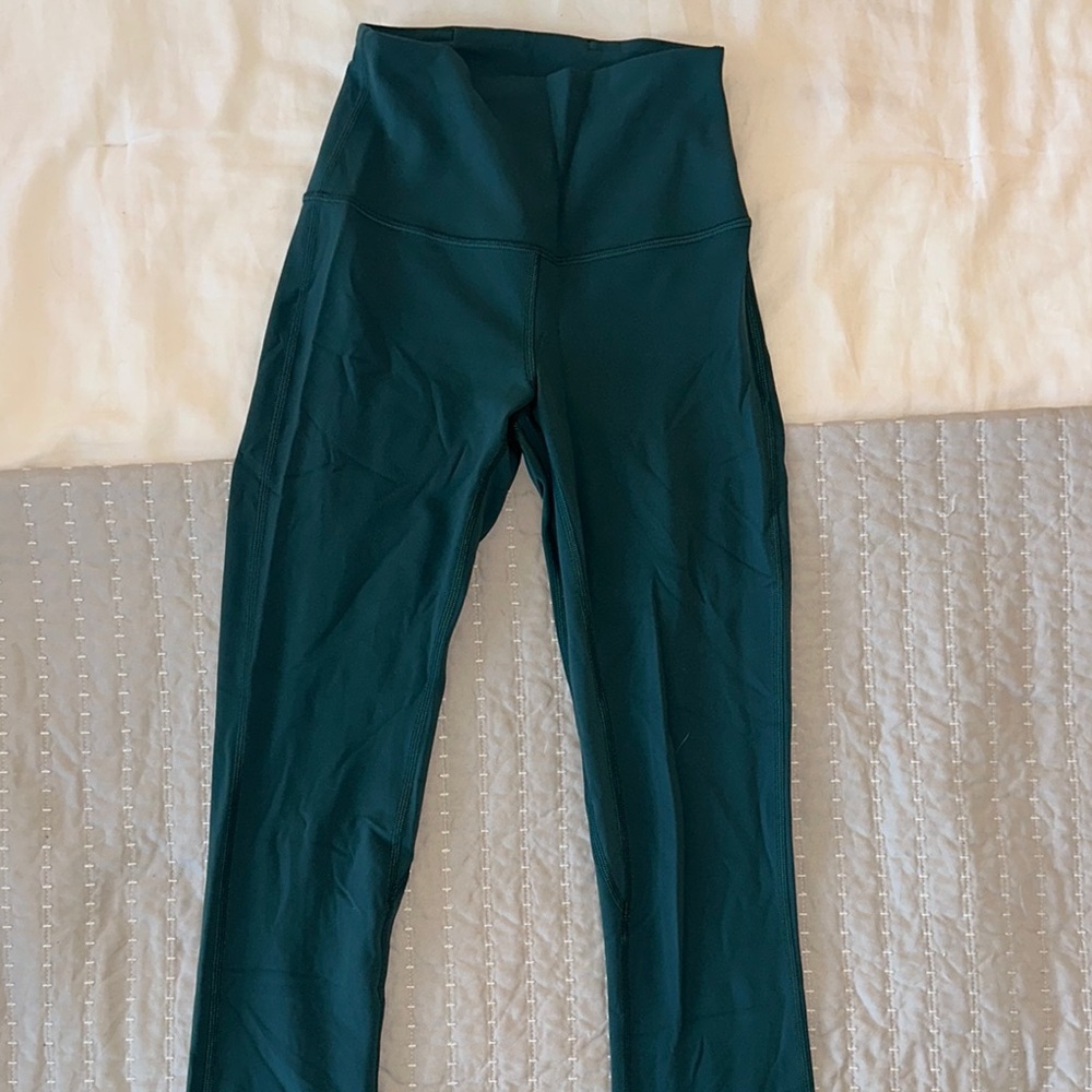 Lululemon Athletica Deep Teal Flare Leggings